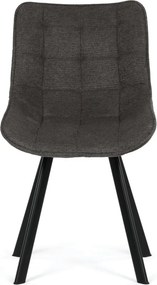 Jídelní židle, šedá, látka, HC-V3068 GREY2