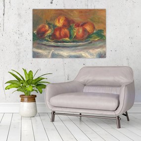 Kép - Auguste Renoir, Peaches on a  Plate, reprodukciók (90x60 cm)