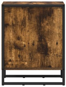 vidaXL Éjjeli asztal Füstös Tölgy 39.5 x 30 x 50 cm Faanyag