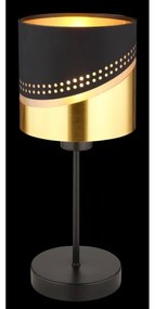 Globo 54046T - Asztali lámpa OR 1xE27/40W/230V átm. 16 cm fekete/arany