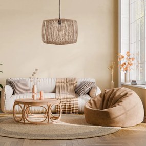 DIJK 55877-017 BAMBOO Többágú Függesztett Lámpa Bézs E27 IP20