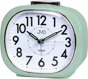Zöld Ovális Jól Olvasható Ébresztőóra Jvd SRP2010.2 Csendes Nem Ketyeg 12 cm