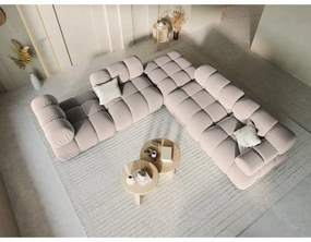 Világosbarna bársony kanapé modul (jobb oldali) Bellis – Micadoni