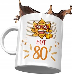 Születésnapi bögre 80 80-es 80-as évek Tökéletes Ajándék Nyomtatott Fotóval