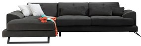 Sötétszürke sarokkanapé (bal oldali) Frido – Balcab Home