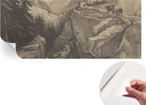 Mosható öntapadós fotótapéta étkezőbe Festői hegyek 250x104 cm