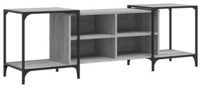szürke sonoma színű szerelt fa TV-szekrény 153 x 37 x 50 cm