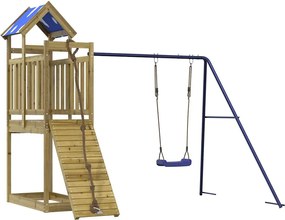 vidaXL impregnált fenyőfa kültéri játszószett