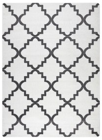 Sketch szőnyeg - F343 krém / szürke Lóhere Marokkói Trellis