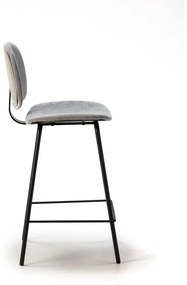 Világosszürke bárszék szett 2 db-os (ülésmagasság 66 cm) Arus – Marckeric