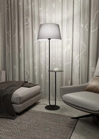 Emibig modern állólámpa hotel fekete szürke emi1422/lp1