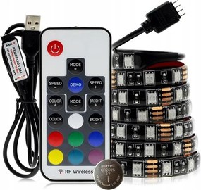 Led Szalag 5 M Rgb 5050 Háttérvilágítás Tv Usb Távirányító