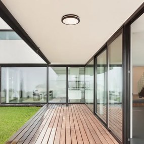 Rabalux 77035 - INDRE fürdőszobai LED mennyezeti lámpa, 28 W, 230 V, IP54, fekete