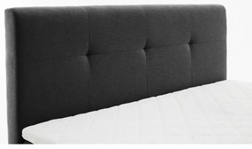 Antracitszürke boxspring ágy 180x200 cm Stockholm – Meise Möbel