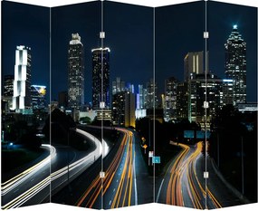 Paraván - Éjszakai metropolisz (210x170 cm)