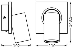 Osram - LED Fali spotlámpa DECOR MERCURY 1xGU10/3,4W/230V