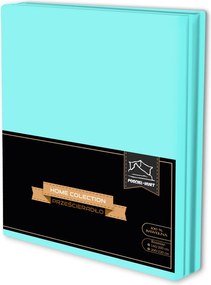 Hagyományos lepedő 160x200CM Gumi nélküli Pamut 100% Türkiz