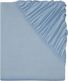 Gumis lepedő Livarno Home pamut jersey 90-100x 200 cm kék