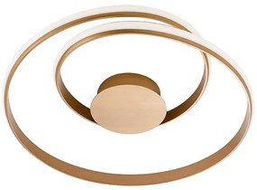 Redo 01-1792 - Fényerőszabályozható mennyezeti LED lámpa TORSION LED/30W/230V bronz