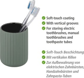 Belluno zöld kerámia fogkefetartó pohár - Wenko