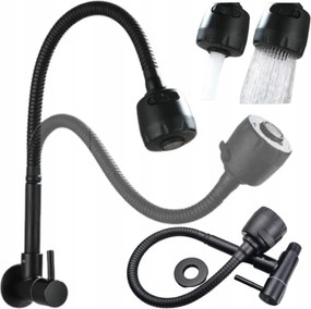 konyhai csaptelep falra szerelhető mosdó csaptelep mosdóhoz fekete 360db