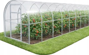 PolikarbonĂĄt ĂŒveghĂĄz Kerti alagĂșt 2x12 m profilok 20x20 polikarbonĂĄt 6mm