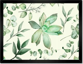 Poszterek keretben 40x30 Succulent Gardens virág