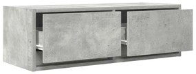 betonszürke szerelt fa TV-szekrény 80x31x25,5 cm