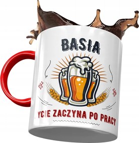 Piros Bögre Basi Barátnő Feleség Ajándék Nyomtatott Fotóval