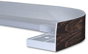 Mennyezeti sínes karnis dekor előlap dió 45 mm