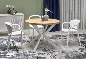 Peroni bővíthető étkezőasztal fehér - aranytölgy 100-250 cm