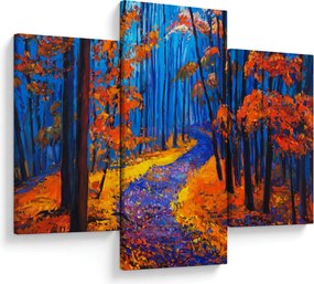 Egy őszi erdő képe (90x60 cm)
