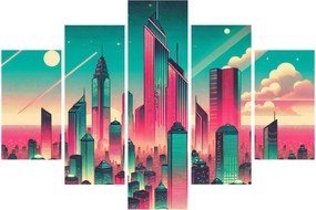 Kép – Nagyváros pop-art stílusban (150x105 cm)