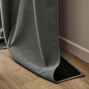 Antracitszürke kordbársony termo függöny 140x260 cm Madison – douceur d'intérieur