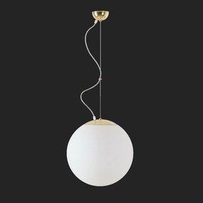 Osmont 60770 Adria L3 függesztett üveglámpa polírozott sárgaréz fehér IP40 4