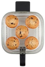 Concept FR5500 - Forró levegős sütő GLASS &amp; FAST 5,5 l 1200W/230V fekete