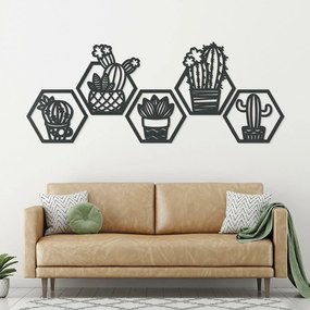 DUBLEZ | Hexagon kép szett - Kaktuszok