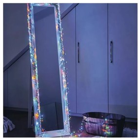 LED karácsonyi fényfüzér – hagyományos, 22,35 m, kültéri és beltéri, többszínű