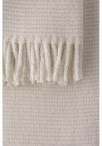 Zen krémszínű pamutkeverék pléd, 140 x 180 cm - Euromant