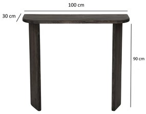 Ikigai Anthracite összecsukható konzolasztal