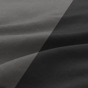 Sparta sarokkanapé, 1 ágyneműtartóval, szövet anyag, univerzális oldal, hab töltet, fekete - szürke