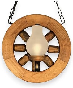 Brilagi - Csillár láncon ROATA 2xE14/40W/230V bükkfa