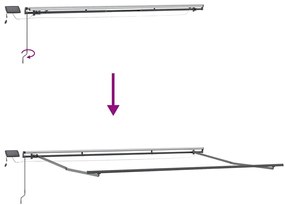 Napernyő tartalmaz Antracit 4.5 x 2.5 m Fém