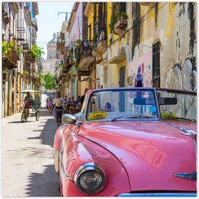 Poszterek 30x30 Kubai taxi