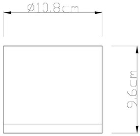 Globo 32063A - Kültéri mennyezeti lámpa ALCALA 1xGX53/11W/230V IP44