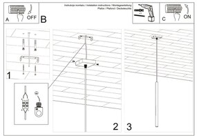 Sollux SL.0465 - Csillár zsinóron PASTELO 1xG9/8W/230V fehér