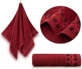 Pamut törölköző Zwoltex 50x90 Zen 2 Egyiptomi pamut 450g Piros