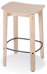 Natúr színű tölgyfa bárszék (ülésmagasság 65 cm) Nora – Gazzda