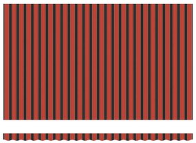 Automatikus Behúzható Napellenző LED lámpával narancssárga és barna színben, 500x300 cm