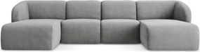 Szürke zsenília sarokkanapé (U alakú) Lani – Makamii